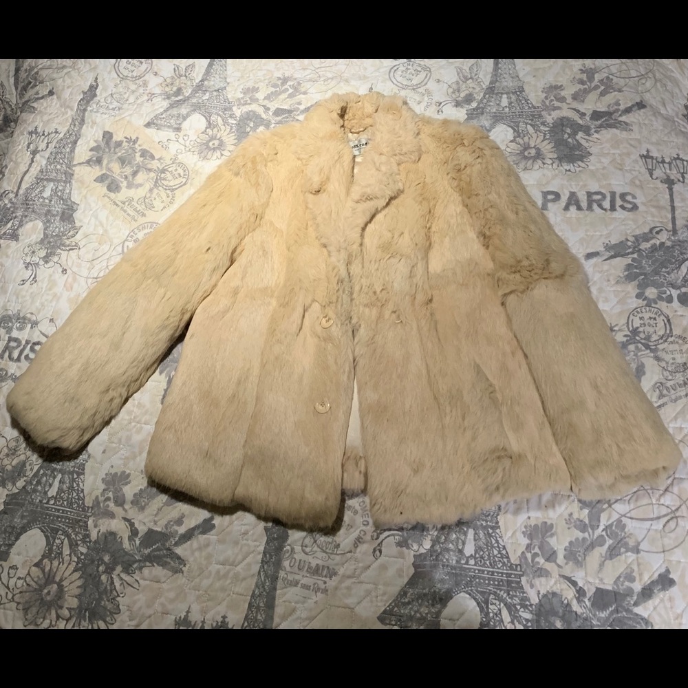 Genuine Rabbit Fur Coat